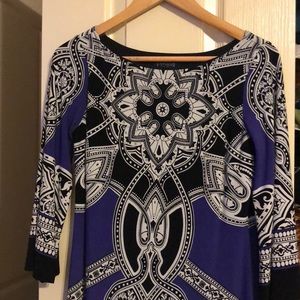 Casual purple black dress